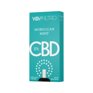 Moroccan Mint 5% CBD YOOP - Pod fără nicotină cu aromă de mentă