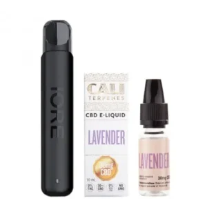 CBD E-Liquid Rechargeable Vape Pack cu eLeaf Iore Lite și e-liquid Cali Terpenes