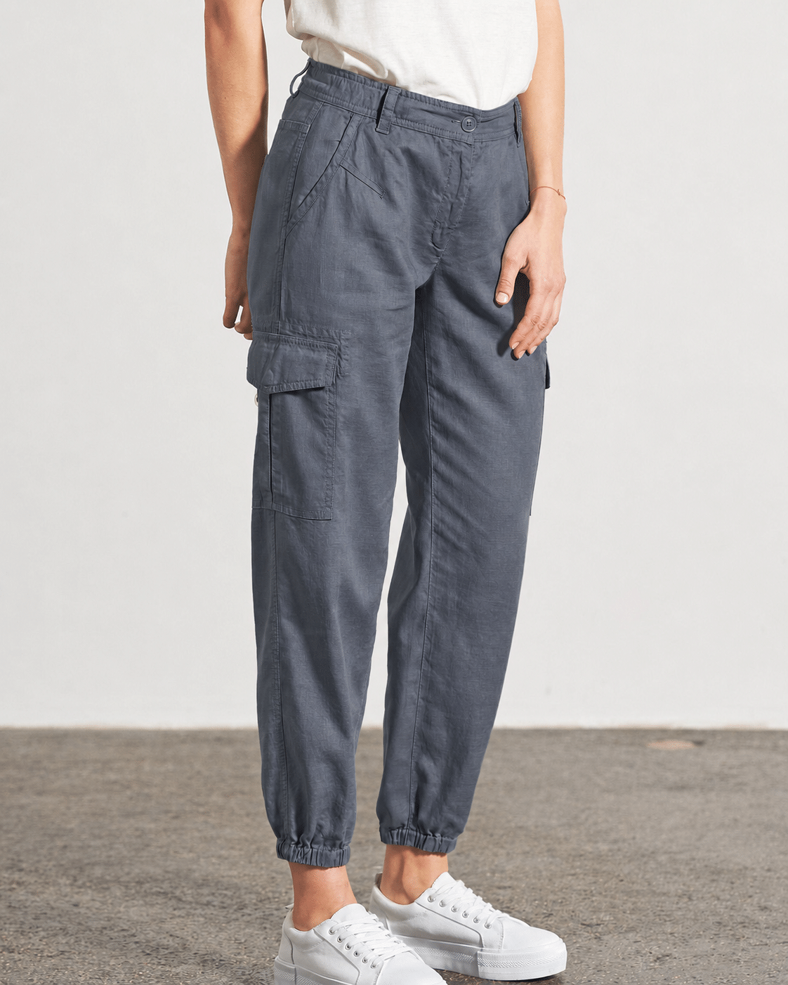 Pantaloni Cargo Sport pentru Femei din Cânepă și Bumbac Organic