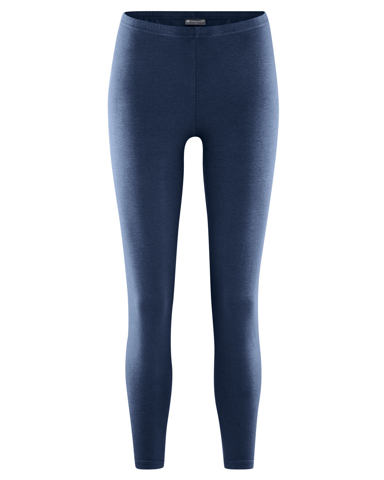 Colanți Lungi Basic din Cânepă și Bumbac Organic 2 Colanți Lungi Basic din Cânepă și Bumbac Organic – Bleumarin – vedere purtat / detaliu