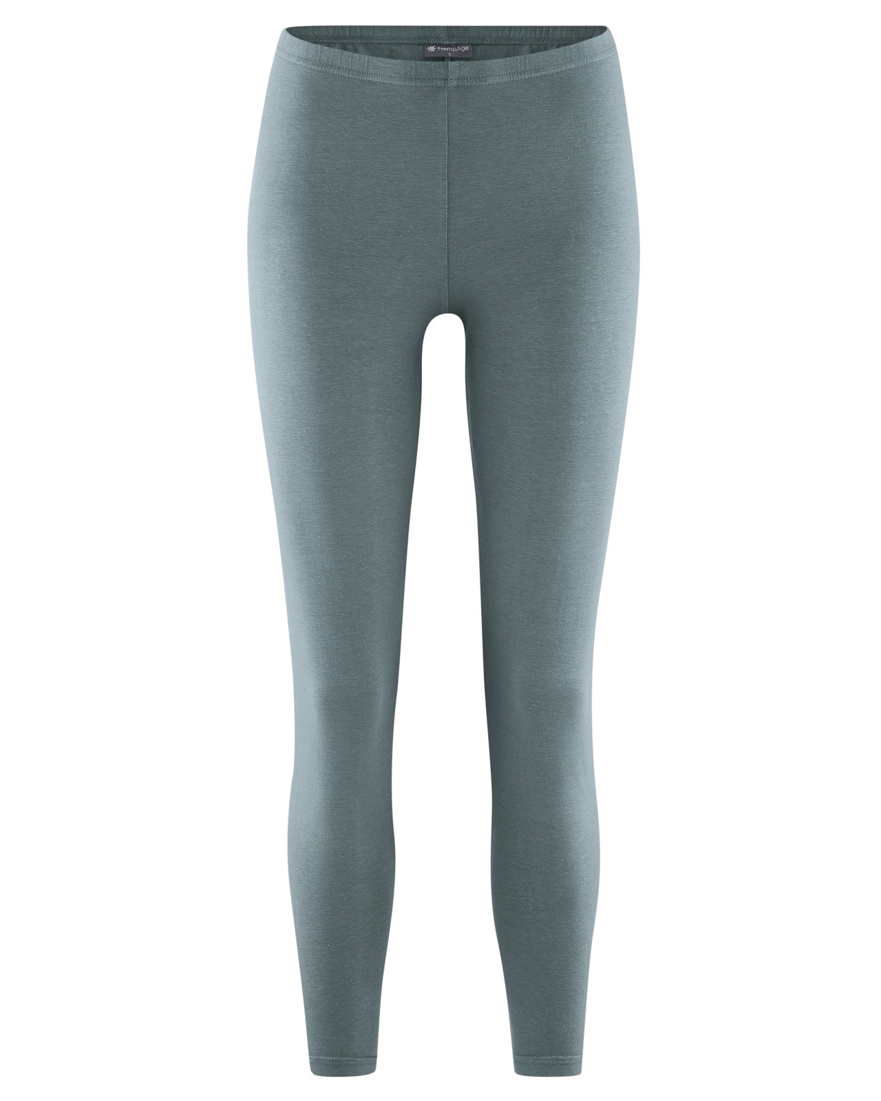Colanți Lungi Basic din Cânepă și Bumbac Organic 3 Colanți Lungi Basic din Cânepă și Bumbac Organic – Titan – vedere purtat / detaliu