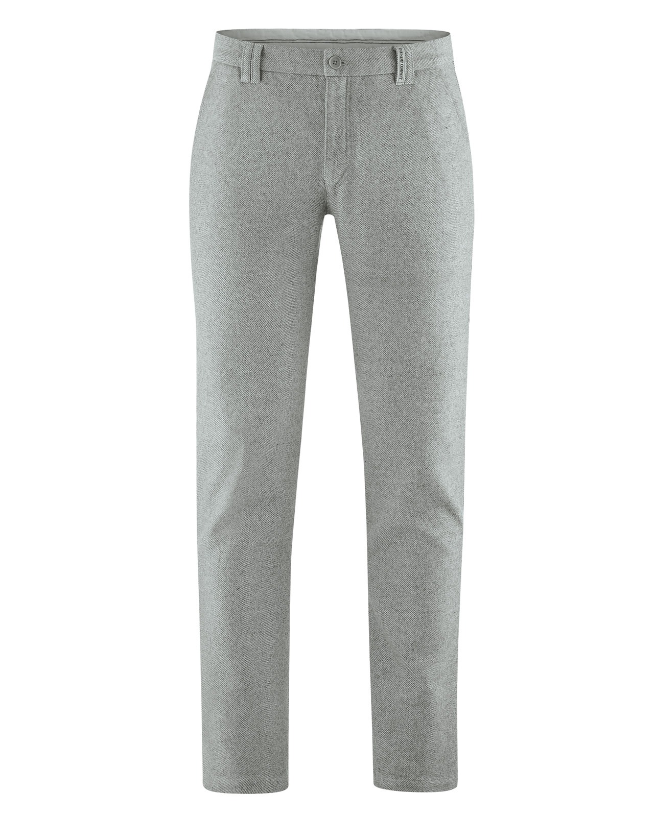 Pantaloni Chino Sport din Cânepă, Bumbac Reciclat și Bumbac Organic 3 Pantaloni Chino Sport din Cânepă, Bumbac Reciclat și Bumbac Organic – Gri-albastru închis – vedere purtat / detaliu
